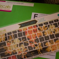 fancy floral keyboard..thanks to Kidecals!